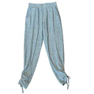 SO Pajama Pants Sleep Pants Waffle Knit Ruched Ankles Women's Size Small